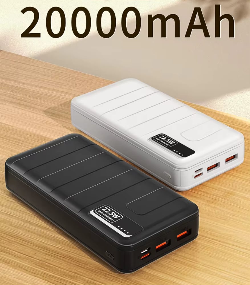 Powerbanka 20000 mAh, 22,5 W