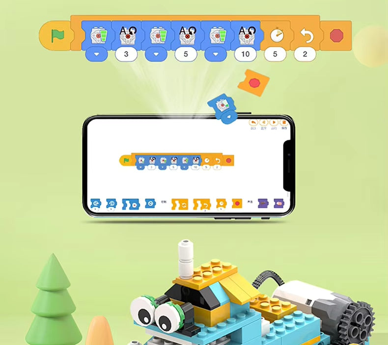 Robotická súprava pre budúcich inžinierov 50 v 1 – Inteligentná sada blokov pre domácich majstrov, 606 kusov s diaľkovým ovládaním