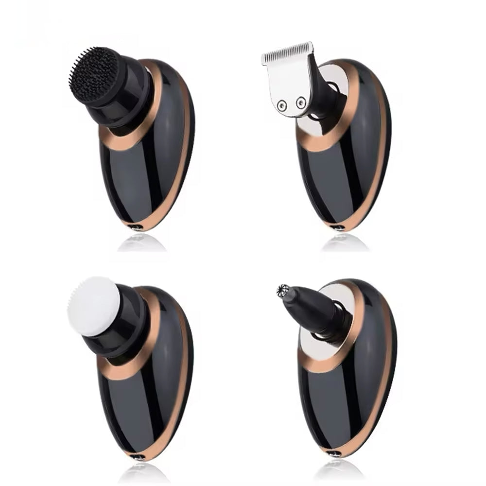 Bezdrôtový vodeodolný pánsky holiaci strojček a zastrihávač 5 v 1