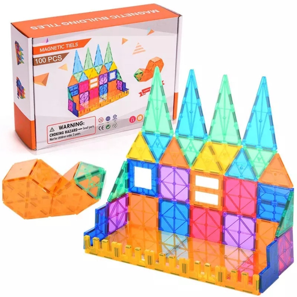 Magnetické stavebnice - kreatívna sada 100 kusov