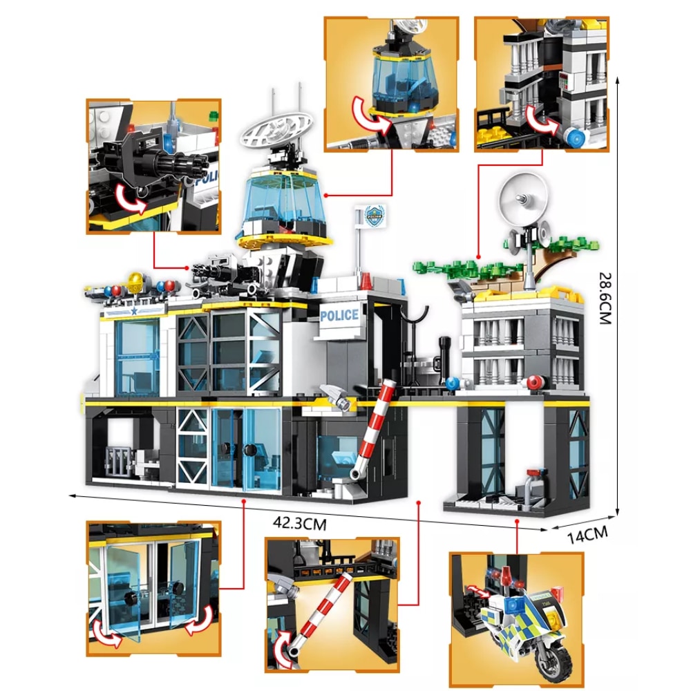 Stavebnica POLÍCIA - 1261 kusov
