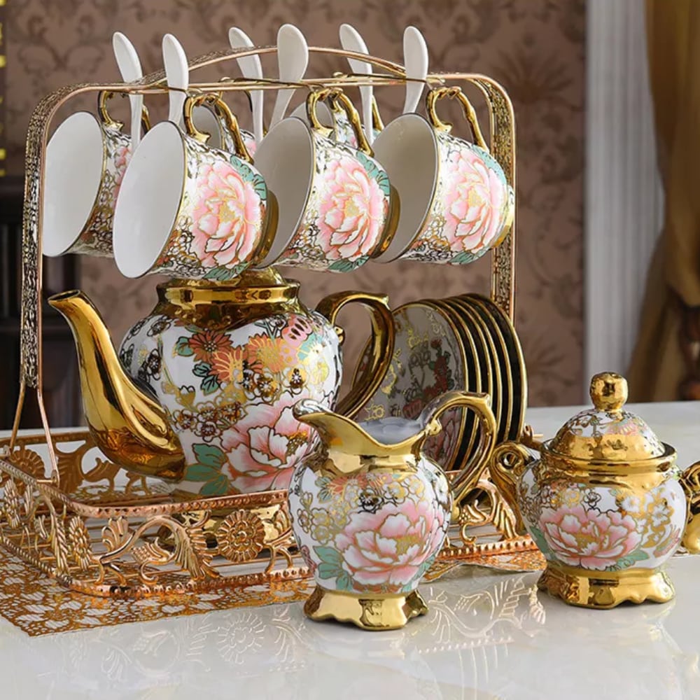 Porcelánové šálky s podšálkami "MONDENO", sada 6ks