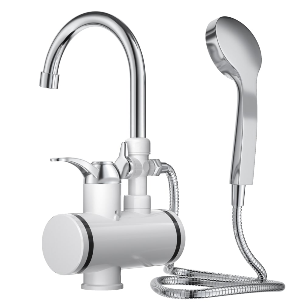 Vodovodná batéria a sprcha so zabudovaným ohrievačom