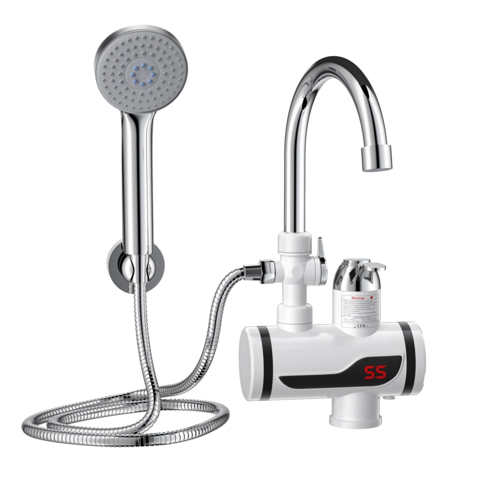 Vodovodná batéria a sprcha so zabudovaným ohrievačom