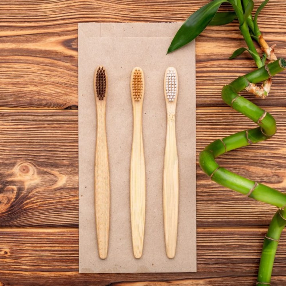 Zubná kefka BAMBOO - Sada 4 kusov