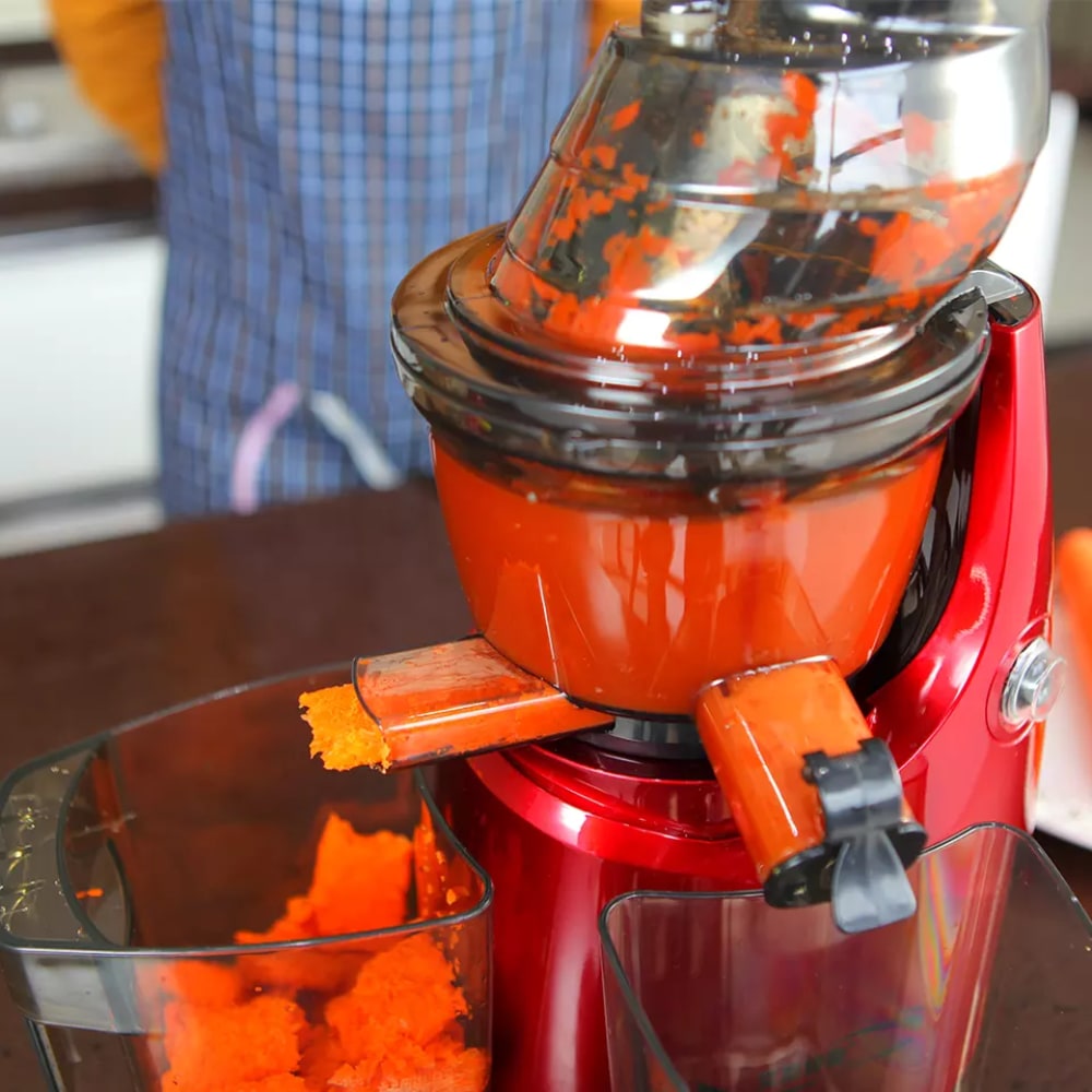 Šnekový odšťavovač, lisujúci za studena