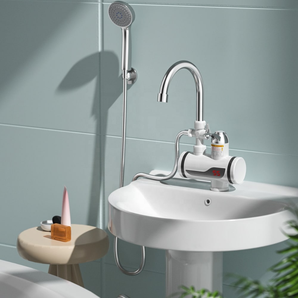 Vodovodná batéria a sprcha so zabudovaným ohrievačom