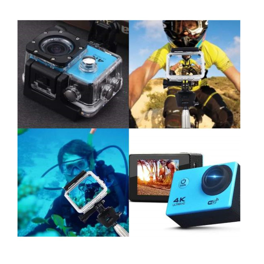 Akčná kamera s rozlíšením 4K Ultra HD, vodotesná, WiFi