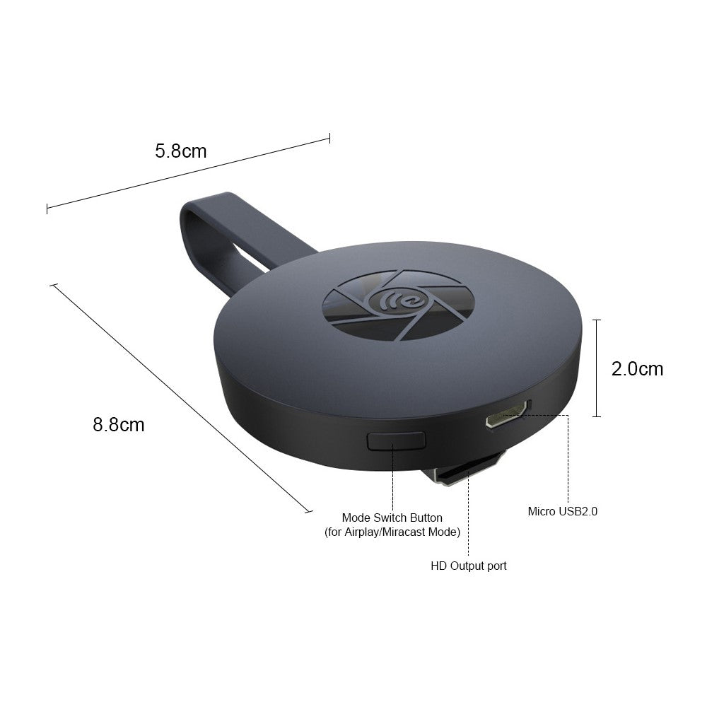 Bezdrôtový prehrávač MiraCast HDMI TV 4K