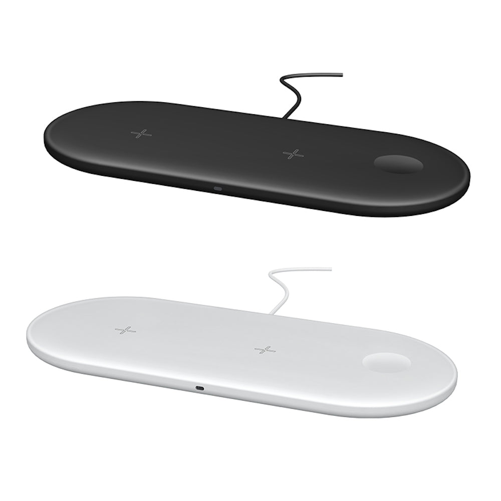 Bezdrôtová nabíjačka 3v1 pre mobilný telefón, slúchadlá a hodinky