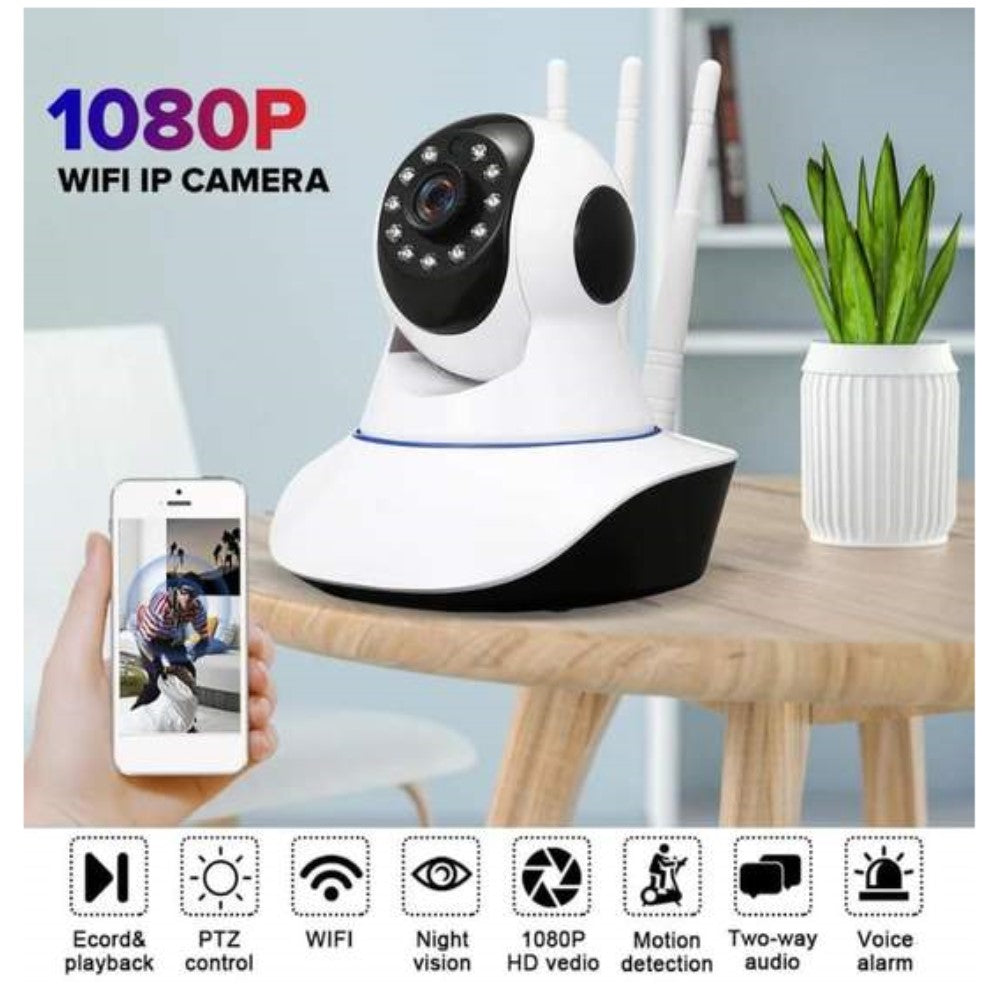 Bezdrôtová 360° otočná kamera s nahrávaním zvuku a nočným záznamom