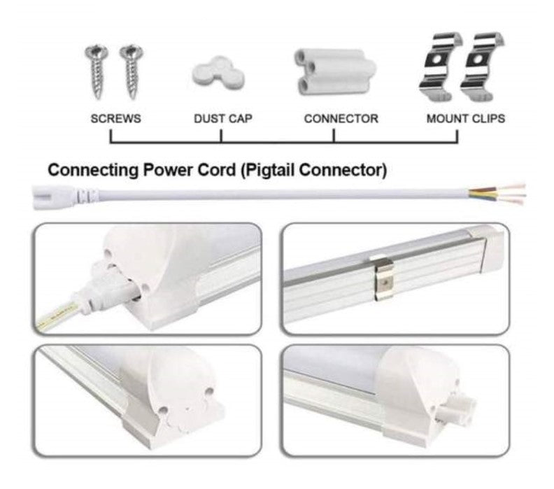 LED trubicové stropné svietidlo 16W, 6500K 90cm