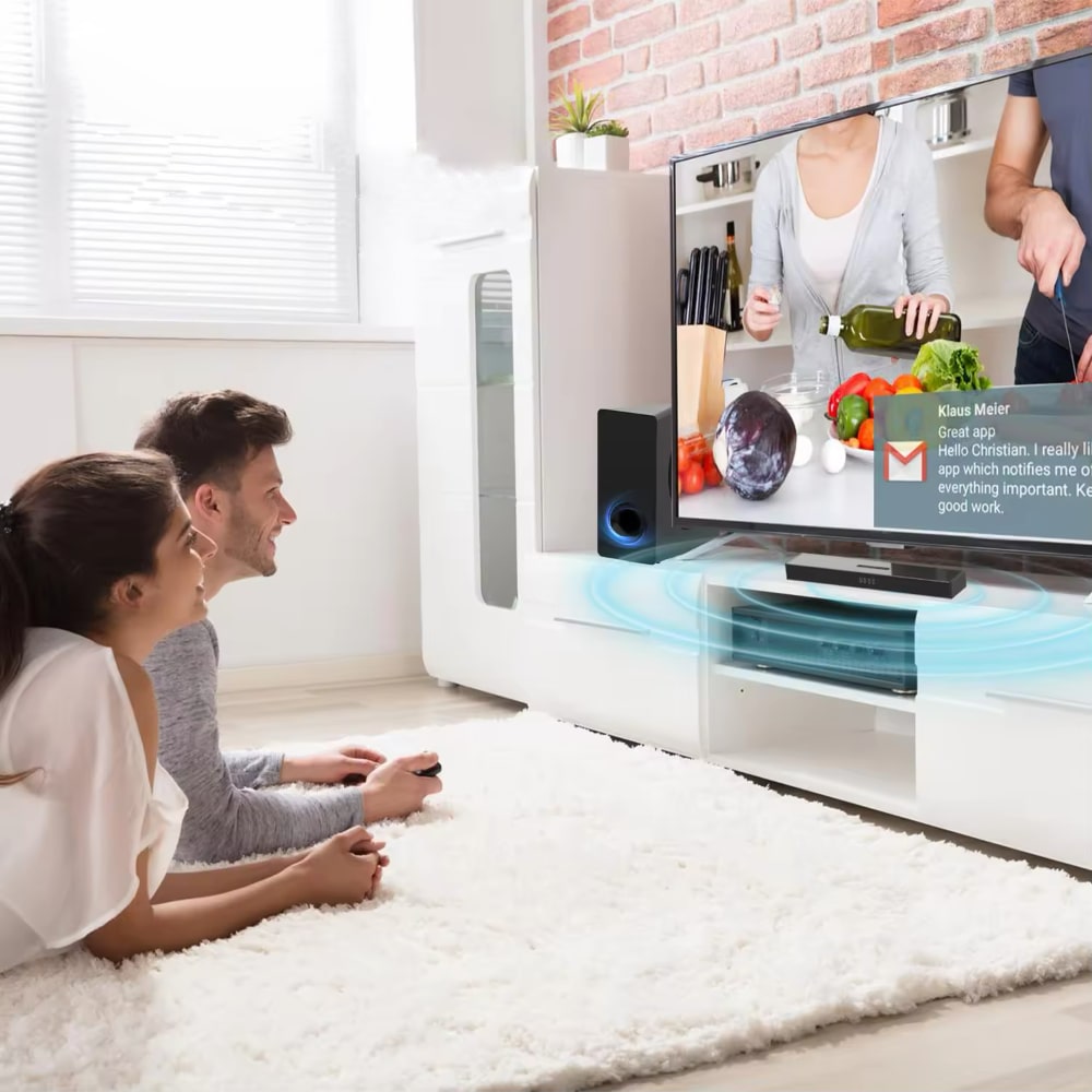 Soundbar s Bluetooth a bezdrôtovým subwooferom