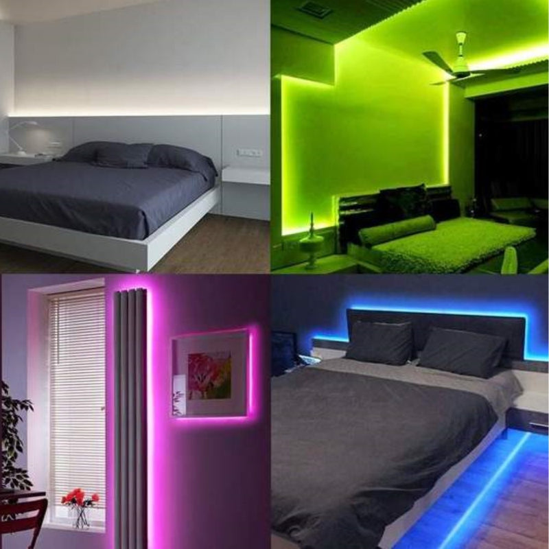 LED Pásik RGB / BIELY 5m s diaľkovým ovládaním
